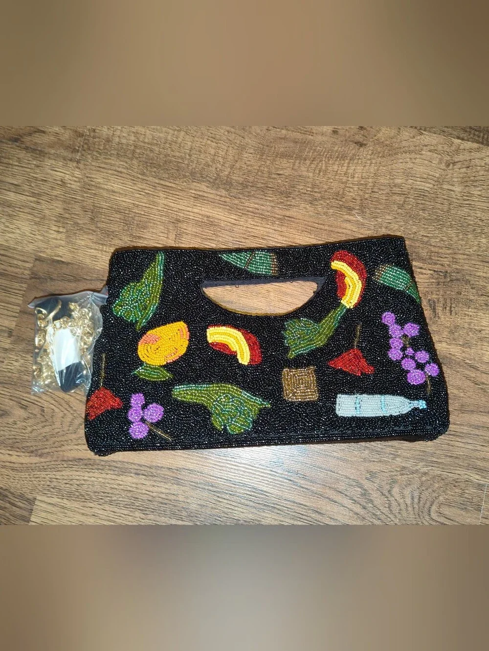 AQUA x Lisa Says Gah Beaded Clutch NWT